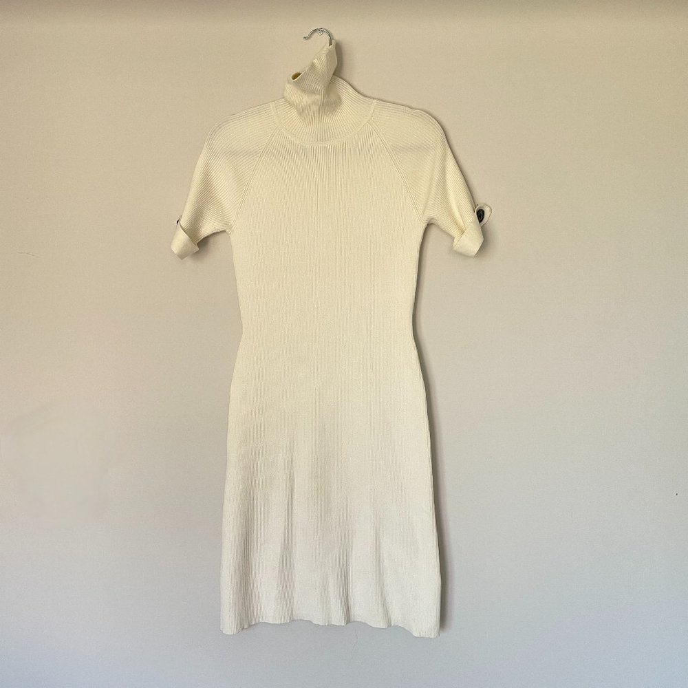 Moda International | Cream Turtleneck Sweater Dress | Size XL